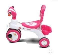 Rock Rider TRI-Cycle with Back Rest 3Y Pink